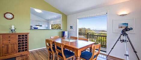 Dining room with views of the bay