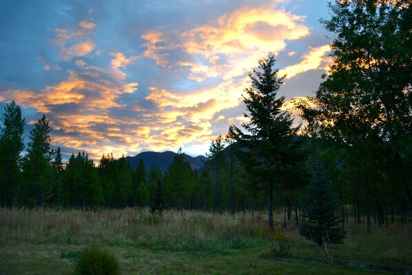 Mountain view from the house and yard