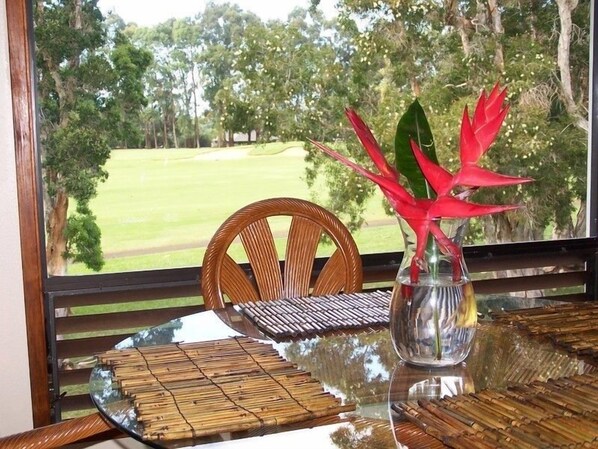 Dining on the golf course. Seriously-each room is like a "PHOTOGRAPH"