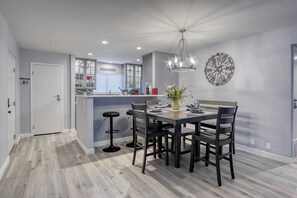 Dining area is also great for doing work - WiFi, outlets and lots of light.