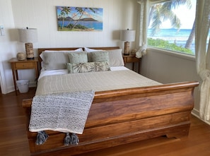Oceanside bedroom with King bed