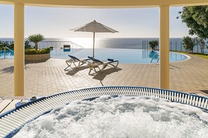 jacuzzi and swimming pool