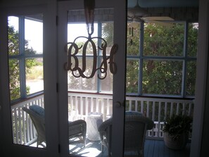 Quiet Moments for Two on the screened porch Bald Head Diamond :)