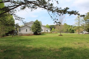 Large side yard for games  
