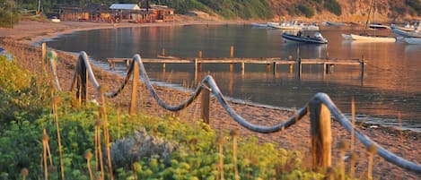 La vue de Maora plage à 2min à pied de votre logement 