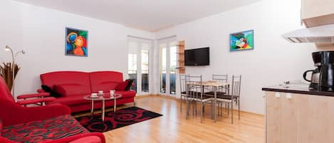 Ferienwohnung Chełmońskiego 3/16 in Świnoujście, Wohnzimmer