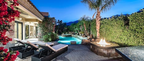 Resort Like Grounds with Pool, Spa, Fire Pit, Outdoor Kitchen and More