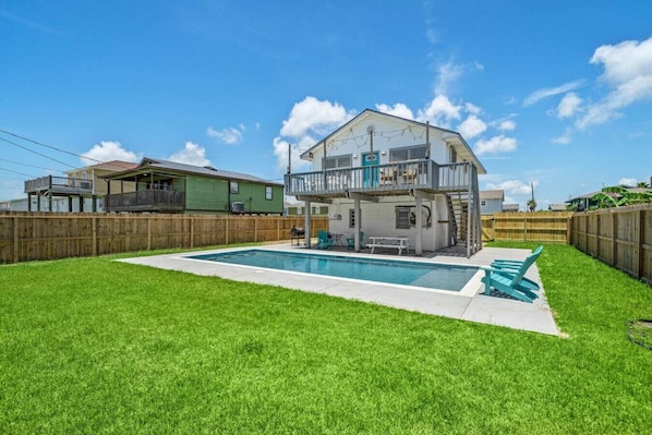 Immerse yourself in the refreshing oasis of our outdoor pool