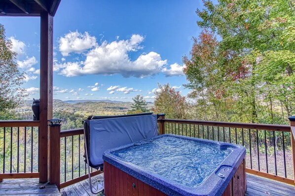 Private Hot Tub at cabin