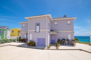 Front entry with Security fenced drive way