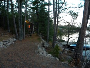End of a long day of wilderness play-time to grill the fresh fish
