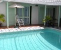 Patio & pool area towards bedrooms