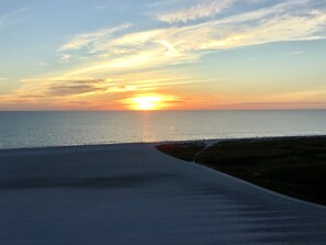 Sunset view of Crescent beach from the balcony