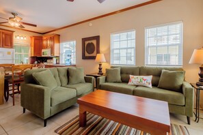 Living room with new furniture
