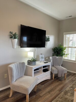 a flatscreen Smart TV