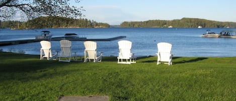 Beach front looking out to Lake Rosseau