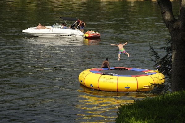 New to Dream Catcher, The Fun Zone: Large on-water trampoline & 21' FloatingMat!