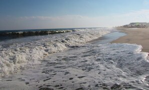 6 miles to Tiana Beach, East Quogue. 
8 miles to Ponquogue Beach, Hampton Bays.