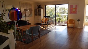 Upstairs open plan living room