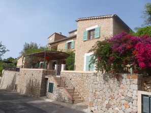 The villa exterior