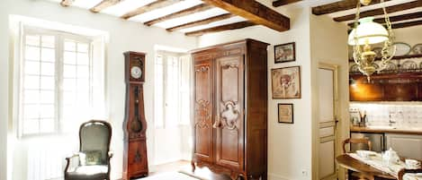 18th century armoire and comtoise clock
