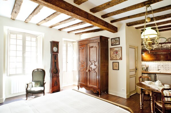 18th century armoire and comtoise clock
