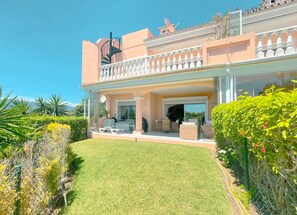 A View of the Apartment's Patio from it's Garden