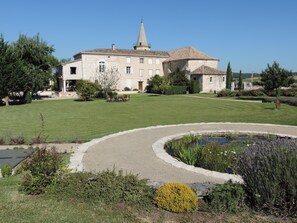 Neveges seen from ornamental pond