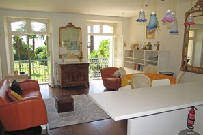 Living room looking out.