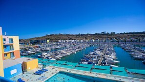 Marina and Pool View