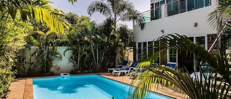 Private pool and garden