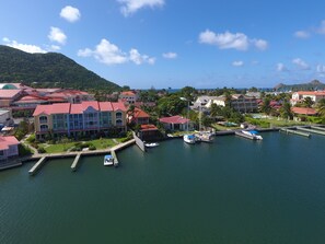 Ariel view over The Harbour - House & Dock