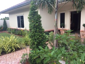 Front entrance and garden