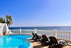 Frontline beach villa with sea views