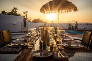 Dinner at Beachside Villa
