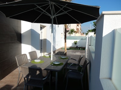 Luxury villa with swimming pool terrace, roof terrace 3 bedrooms 2 bathrooms, enjoy and relax