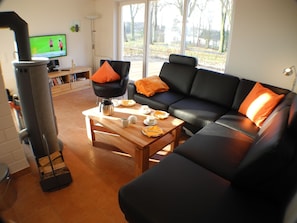 Wohnzimmer in der Villa Seeblick