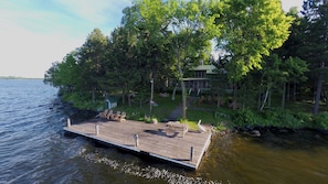 Fishing dock in front of Main house