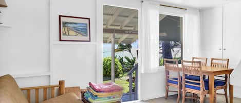 Oceanfront living area
