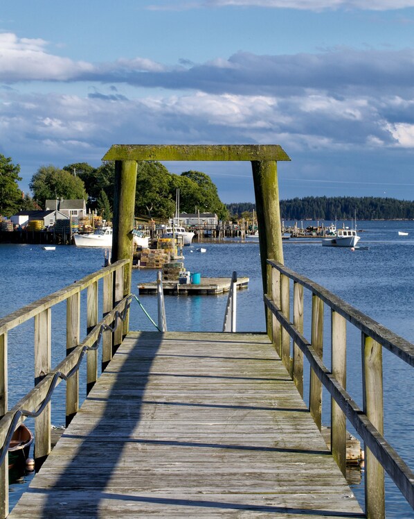 View of harbor from dock