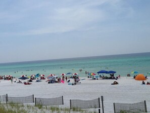 The beach View two block from the condo!!