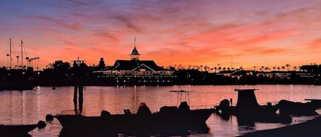 Views of Newport Harbor's incredible sunsets are only steps away, every day!