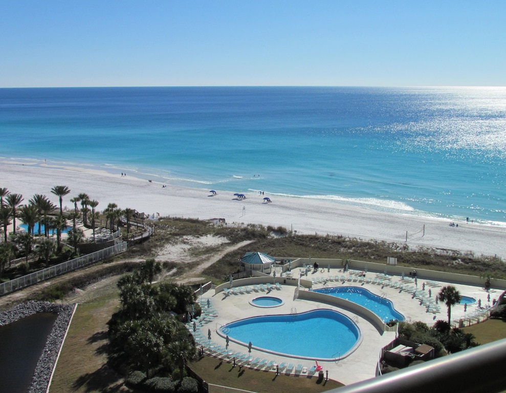 completely renovated edgewater 1304  gorgous view free beach set up   miramar beach