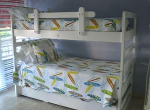 Room with bunk beds