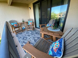 Balcony outdoor seating