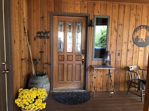 Front door - Welcome to the Sheep Camp!