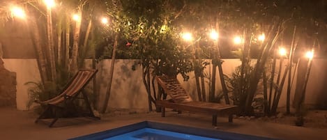 Pool at night