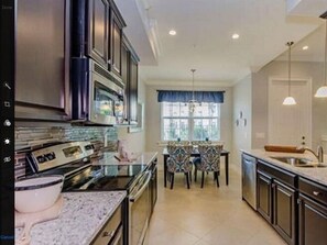 kitchen and eat in dining