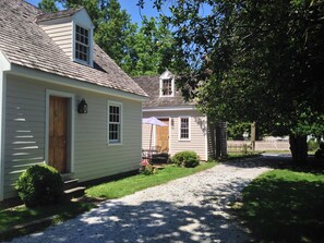 Side of House with Patio in center