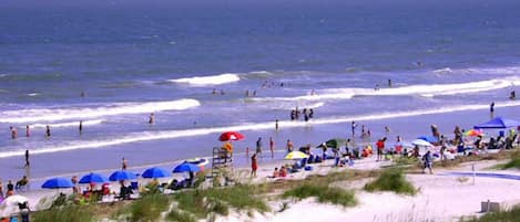 Uitzicht op strand/zee